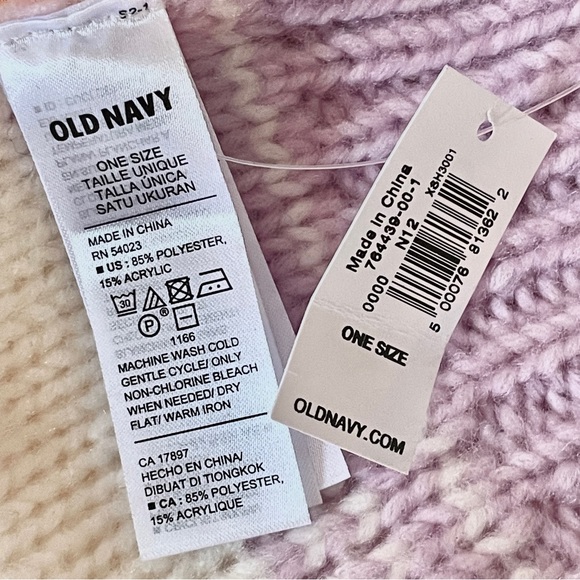 New! Old Navy sunrise knit scarf rainbow Gift! - Picture 3 of 4